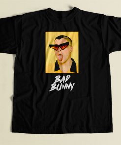 Bad Bunny Wild Tongue 80s Mens T Shirt