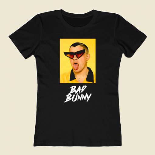 Bad Bunny Wild Tongue 80s Womens T shirt