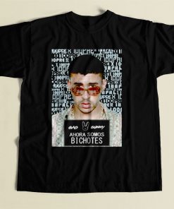 Bad Bunny X 100pre Bichotes 80s Mens T Shirt