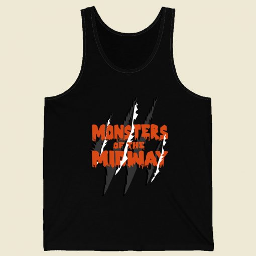 Bears Monsters Of The Midway Retro Mens Tank Top