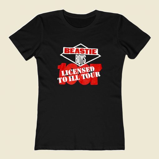 Beastie Boys Licensed To Ill Tour 1987 80s Womens T shirt