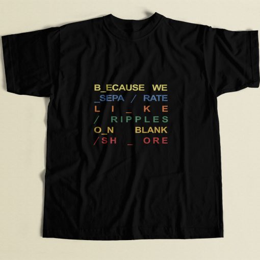 Because In Rainbow Radiohead Album 80s Mens T Shirt