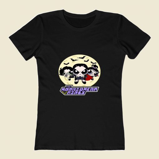 Beetlejuice Powerpuff Girls Vintage Cartoon 80s Womens T shirt