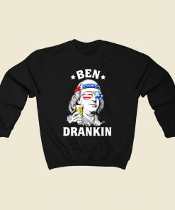 Ben Drankin Benjamin Franklin America 80s Sweatshirt Style