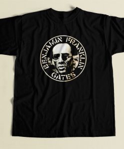 Benjamin Franklin Gates Nicolas Cage 80s Mens T Shirt