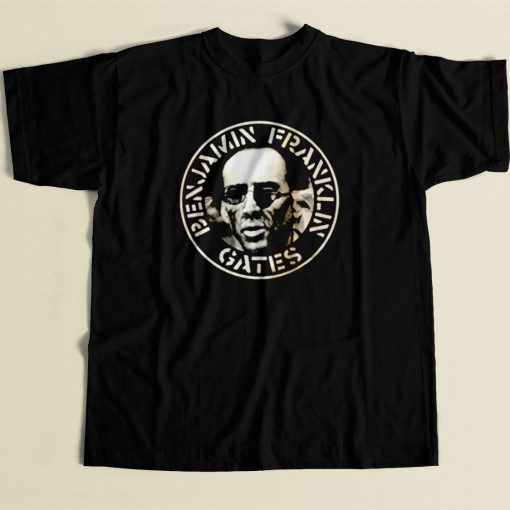 Benjamin Franklin Gates Nicolas Cage 80s Mens T Shirt