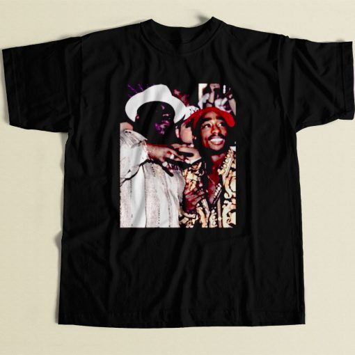 Biggie Smalls With Tupac 80s Mens T Shirt