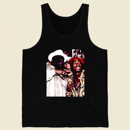 Biggie Smalls With Tupac Retro Mens Tank Top