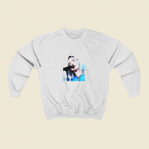 Billie Eilish Blue Aesthetic Sweatshirt Street Style