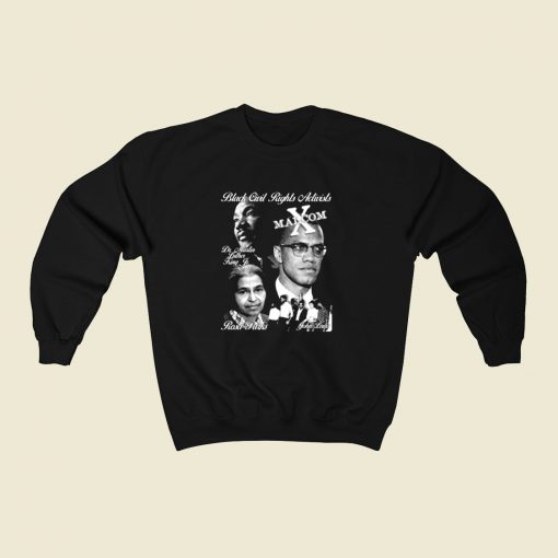 Black Civil Rights Leaders 80s Sweatshirt Style