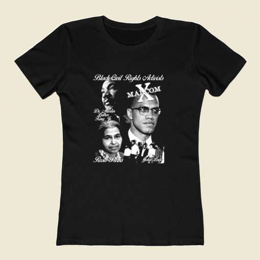 Black Civil Rights Leaders 80s Womens T shirt