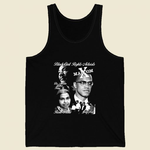 Black Civil Rights Leaders Retro Mens Tank Top