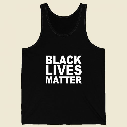 Black Lives Matter Retro Mens Tank Top