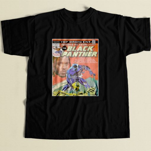 Black Panther Kendrick Lamar 80s Mens T Shirt