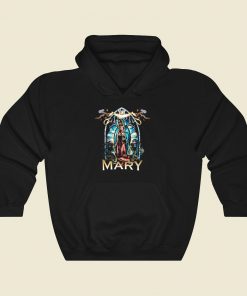 Black Rose Virgin Mary Cool Hoodie Fashion