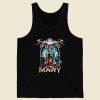 Black Rose Virgin Mary Retro Mens Tank Top