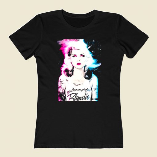 Blondie Debbie Harry Gentlemen 80s Womens T shirt