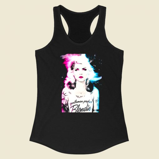 Blondie Debbie Harry Gentlemen Racerback Tank Top