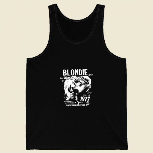 Blondie La 1977 Direct From New York City Retro Mens Tank Top