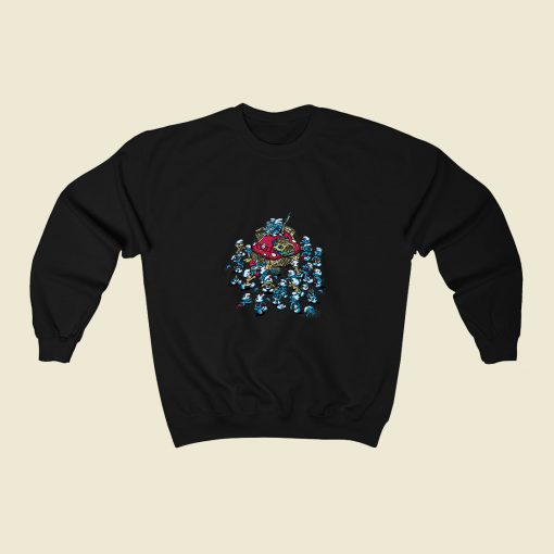 Blue Horde 80s Sweatshirt Style