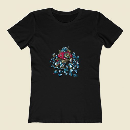 Blue Horde 80s Womens T shirt