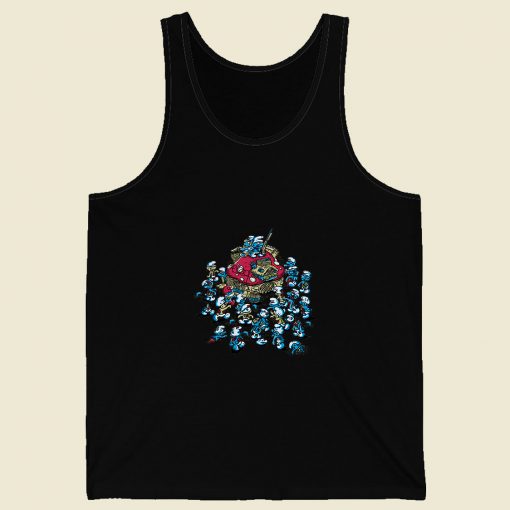 Blue Horde Retro Mens Tank Top