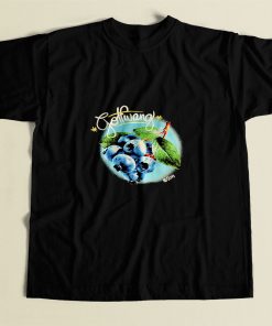 Blueberry Black 80s Mens T Shirt