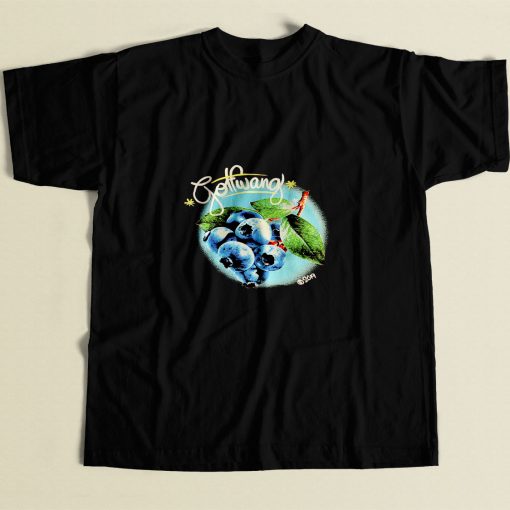 Blueberry Black 80s Mens T Shirt