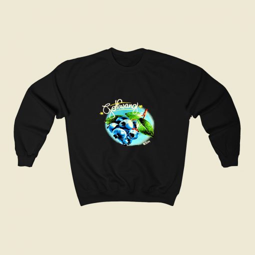 Blueberry Black 80s Sweatshirt Style