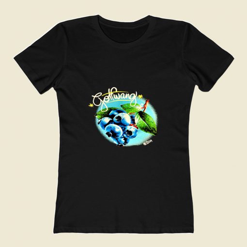 Blueberry Black 80s Womens T shirt