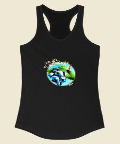 Blueberry Black Racerback Tank Top