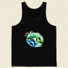 Blueberry Black Retro Mens Tank Top