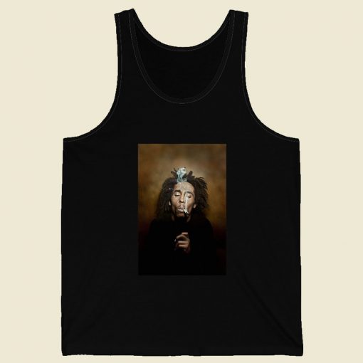 Bob Marley Smoking Men Tank Top Style