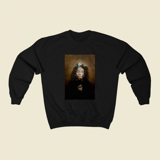 Bob Marley Smoking Sweatshirt Street Style