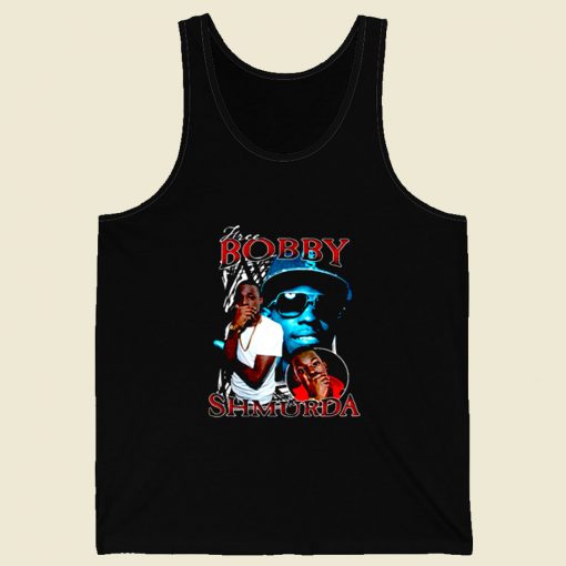 Bobby Shmurda Oldskool Rapper Retro Mens Tank Top