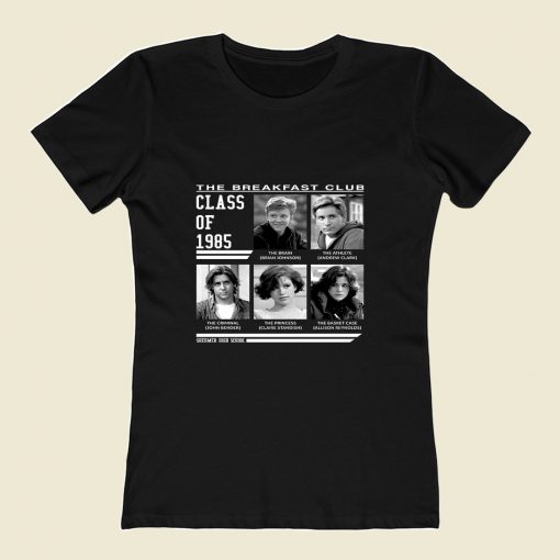 Breakfast Club Class Of 85 80s Womens T shirt