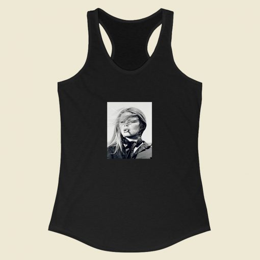 Brigitte Bardot Smoke Cigarette Racerback Tank Top