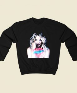 Britney Spears Retro 80s Sweatshirt Style