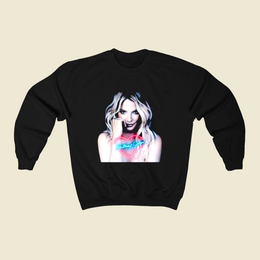 Britney Spears Retro 80s Sweatshirt Style