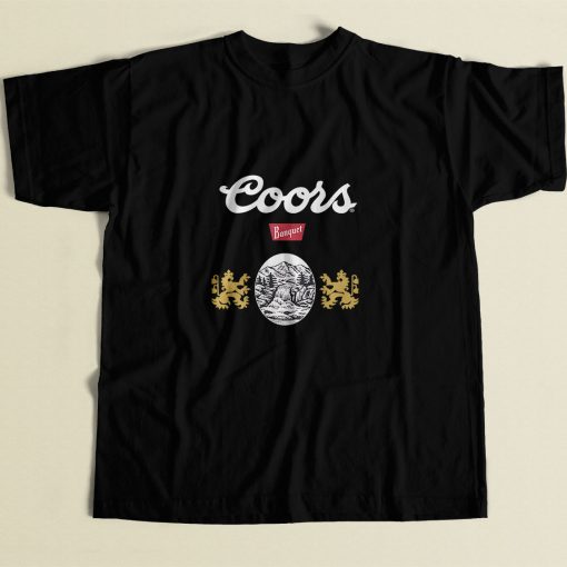 Brixton X Coors Banquet Retro 80s Mens T Shirt