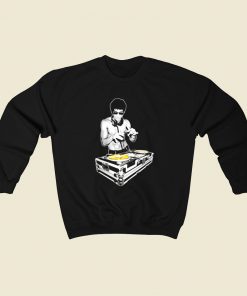 Bruce Lee Dj Kung Fu Funny 80s Sweatshirt Style