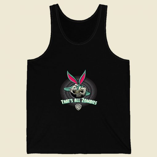 Bugs Bunny Thats All Zombies Retro Mens Tank Top