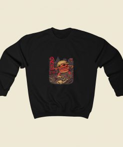 Burger Zilla 80s Sweatshirt Style