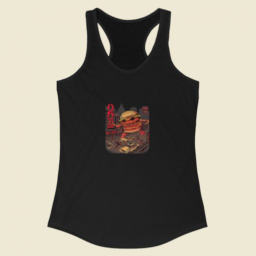 Burger Zilla Racerback Tank Top