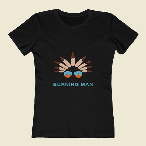 Burning Man 80s Womens T shirt