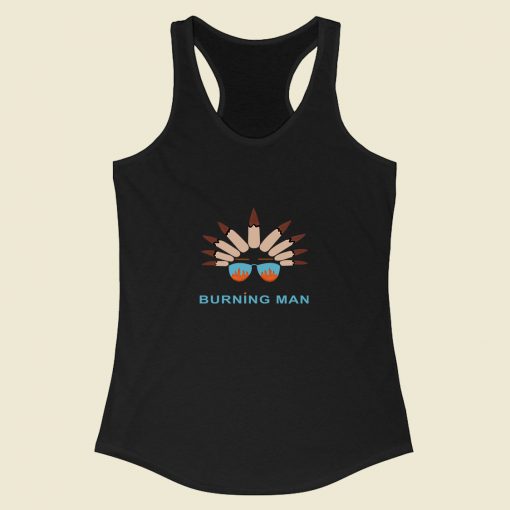 Burning Man Racerback Tank Top