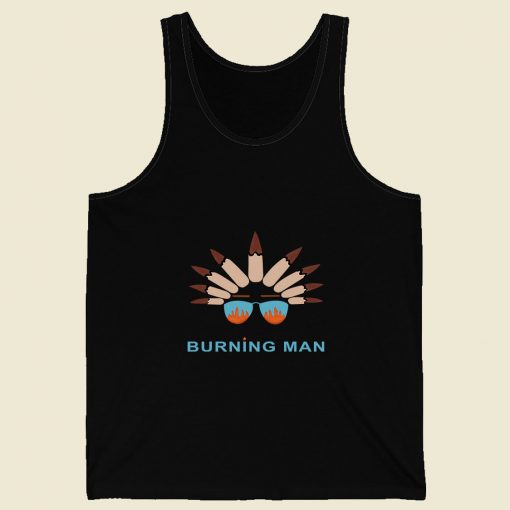 Burning Man Retro Mens Tank Top