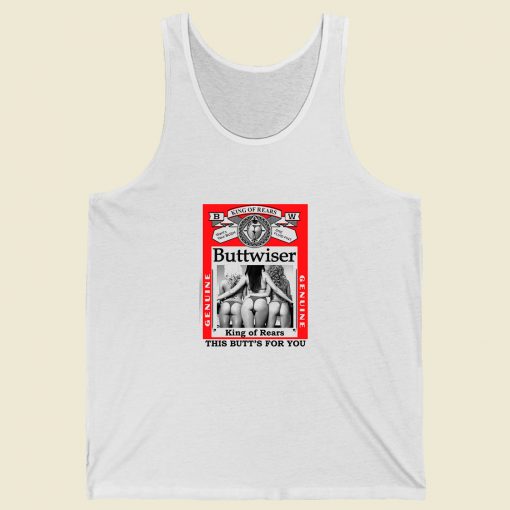 Buttwiser Funny Big And Tall Bud Summer Tank Top