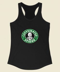 Caffeinated Spider Racerback Tank Top