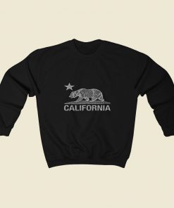 California Vintage White Bear 80s Sweatshirt Style